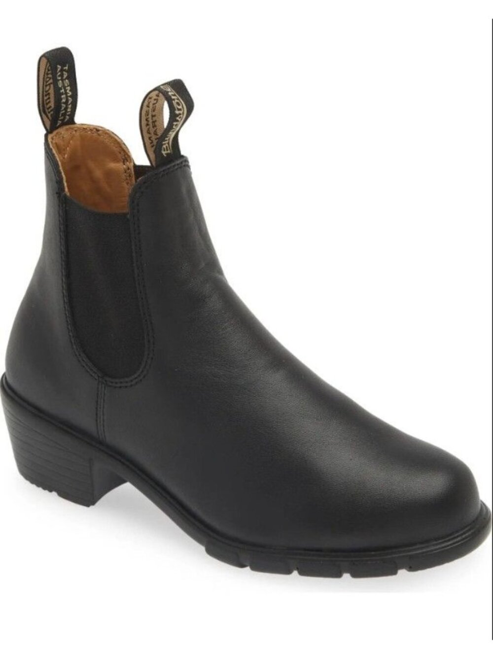NEW Blundstone Chelsea Black Leather Boot Heel Women's EU 42 US 11 UK 8